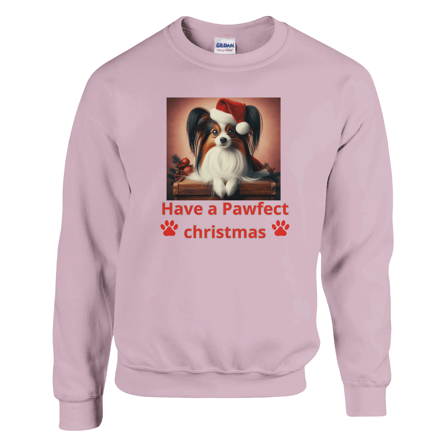 Papillon Christmas Crewneck Sweatshirt - Petselfie