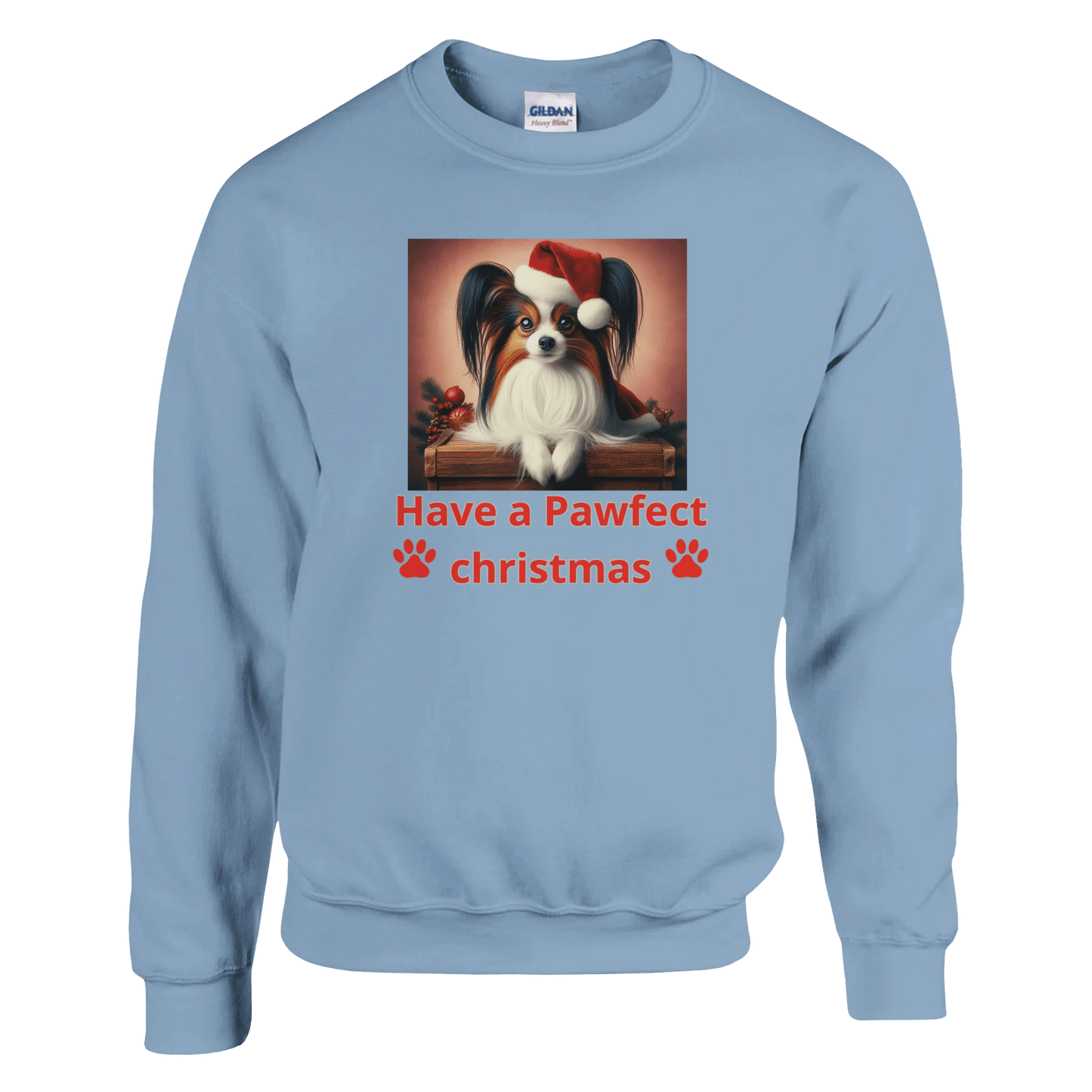 Papillon Christmas Crewneck Sweatshirt - Petselfie
