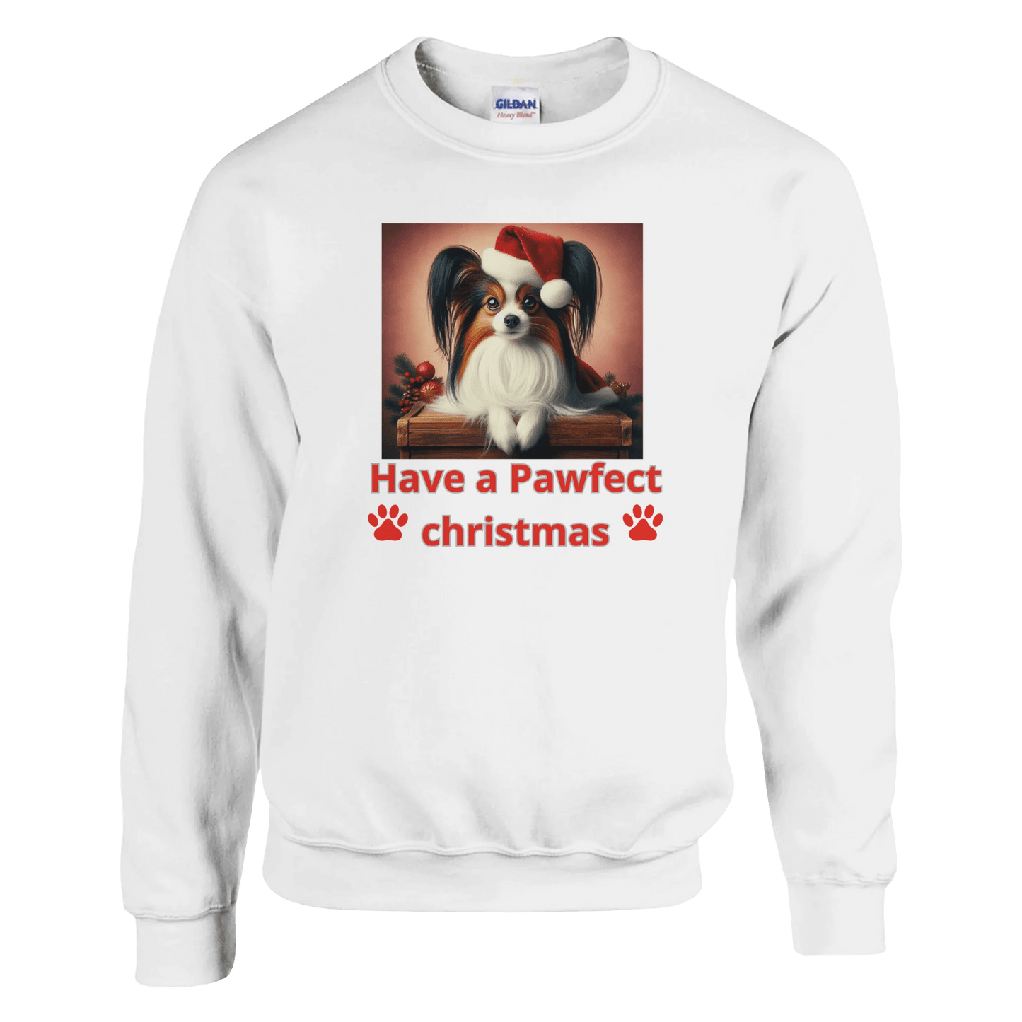 Papillon Christmas Crewneck Sweatshirt - Petselfie