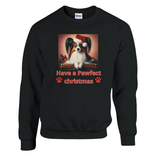 Papillon Christmas Crewneck Sweatshirt - Petselfie