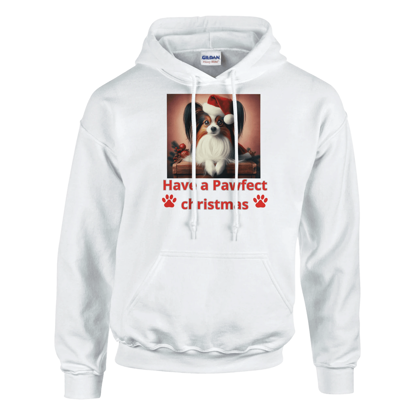 Papillon Christmas Pullover Hoodie - Petselfie