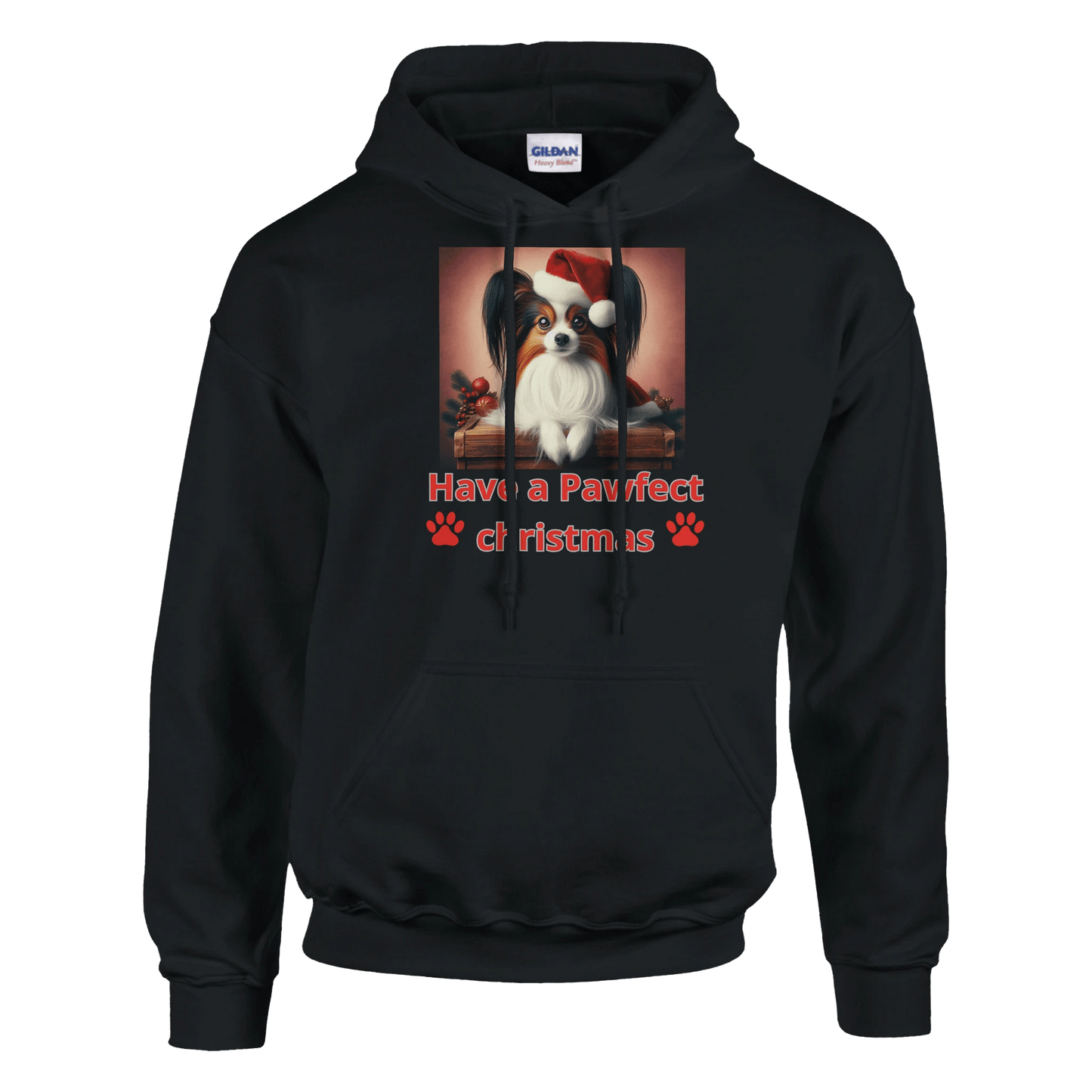 Papillon Christmas Pullover Hoodie - Petselfie