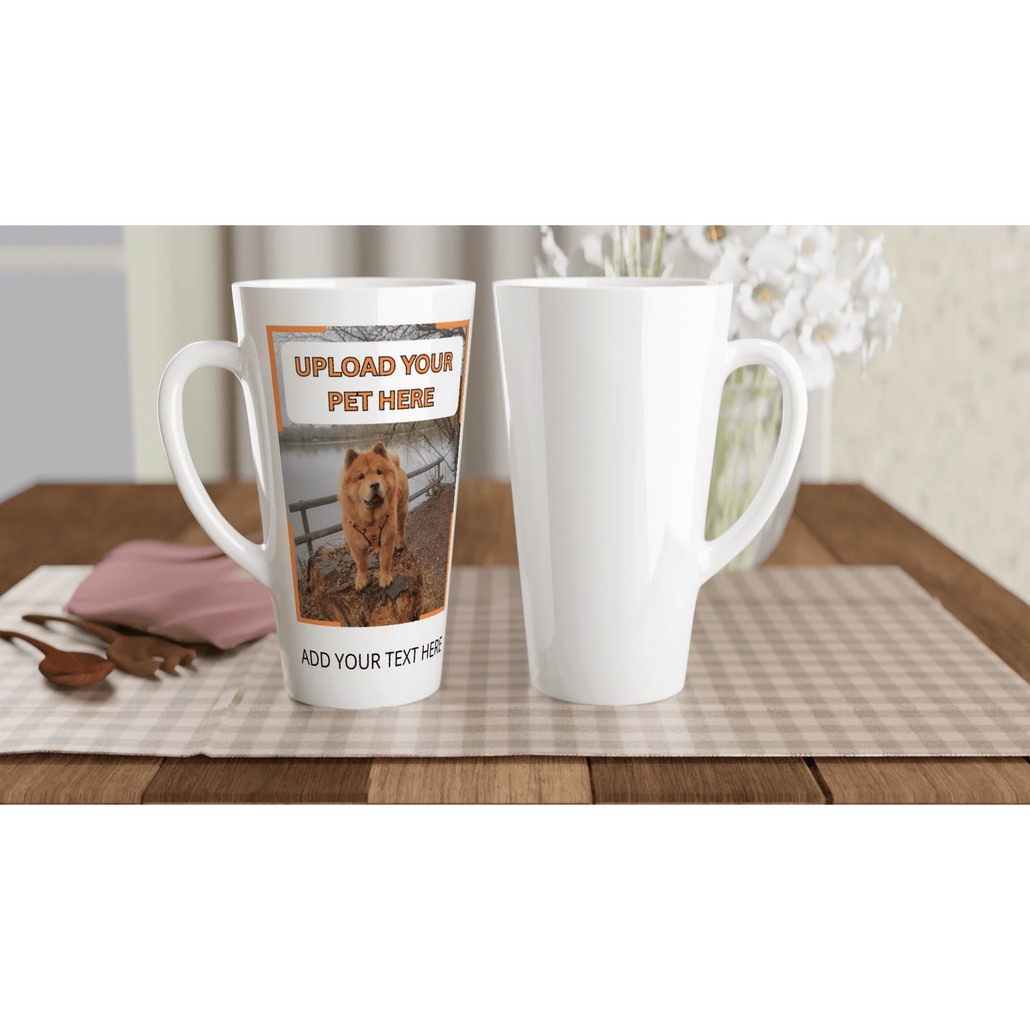 Personalised Pet Photo Latte Mug - PetSelfie - Petselfie