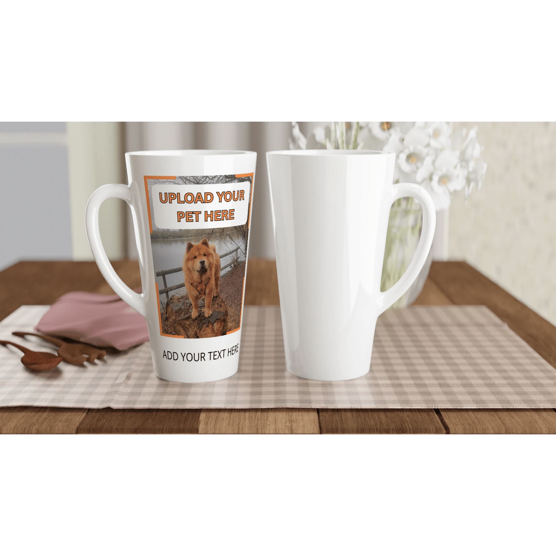 Personalised Pet Photo Latte Mug - PetSelfie - Petselfie
