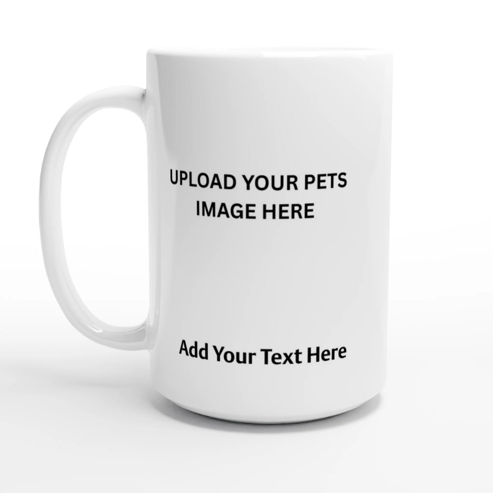 Personalised pet photo mug example