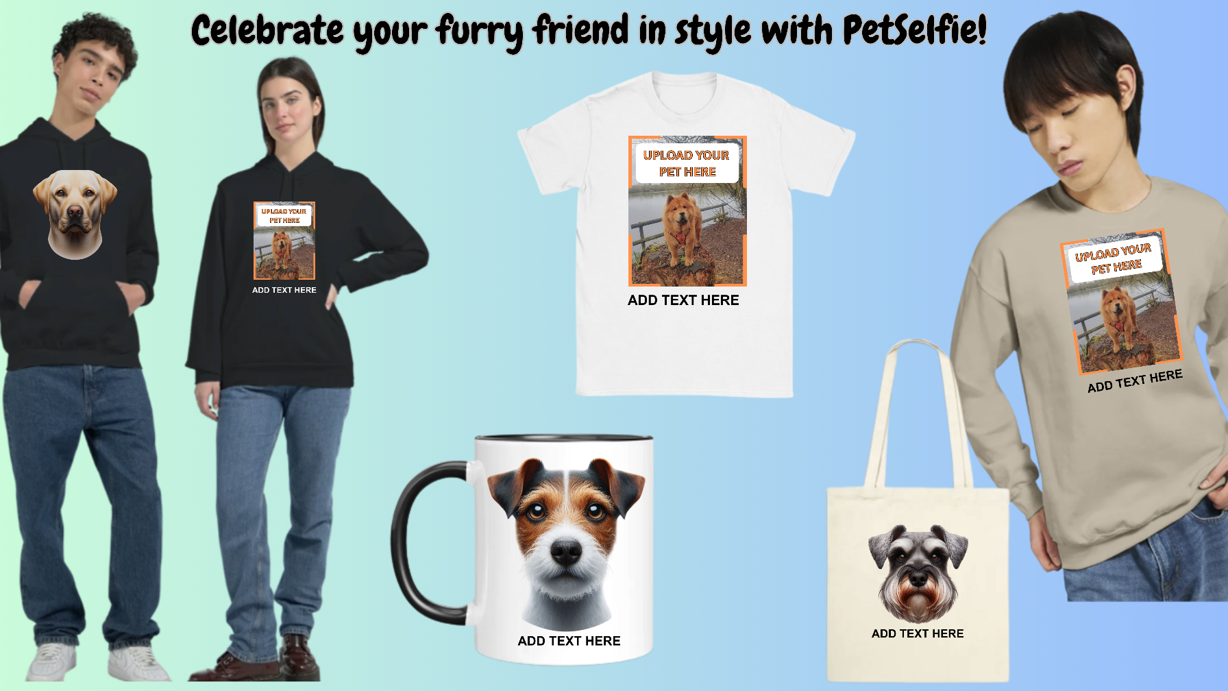 personalised products with upload your image here printed on them