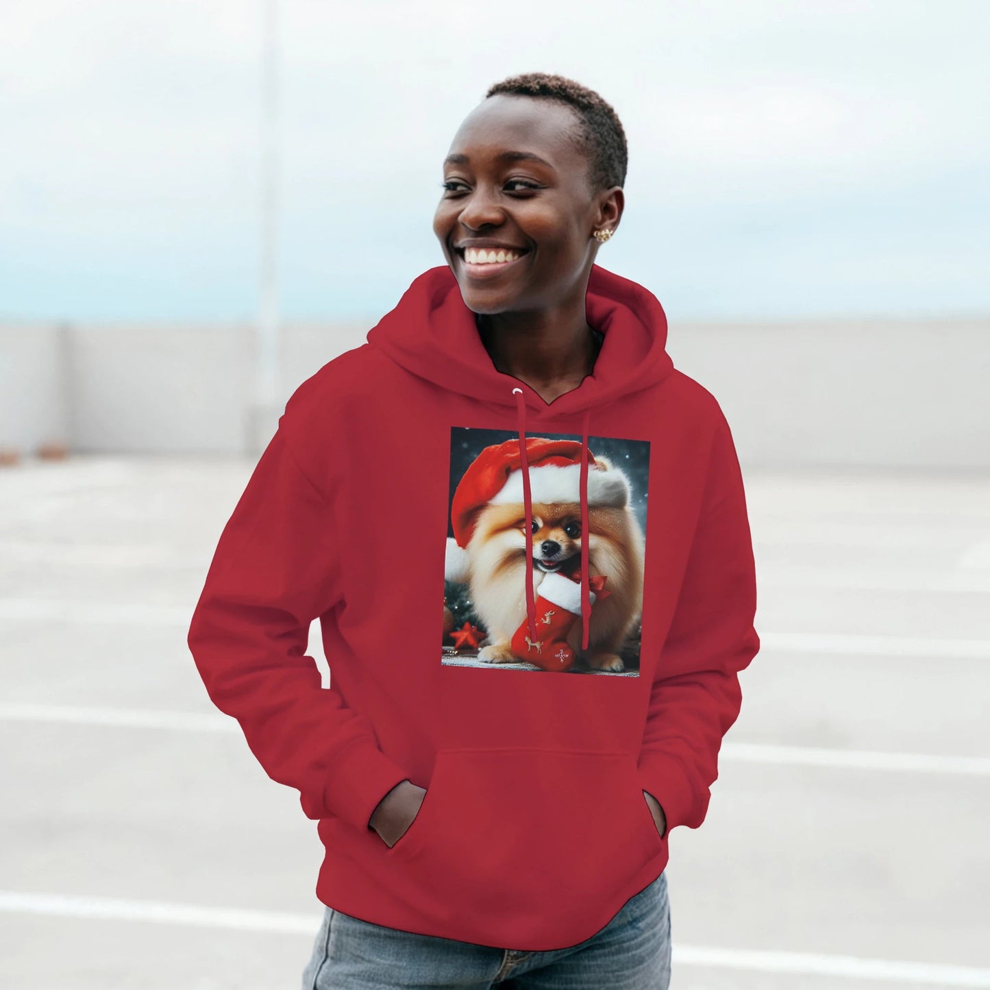Pomeranian Dog Christmas Hoodie - Petselfie