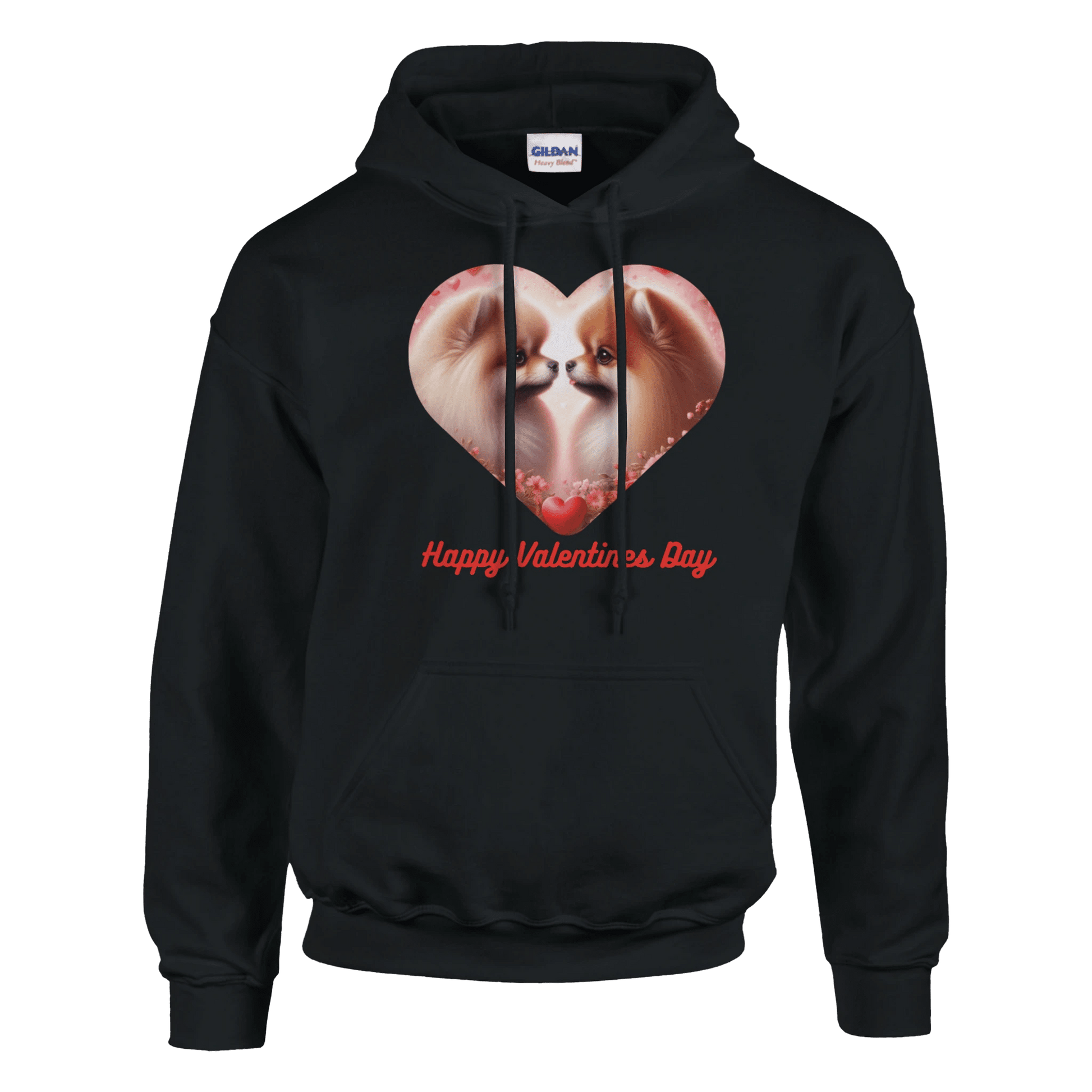 Pomeranian Kissing Valentine Hoodie - Petselfie