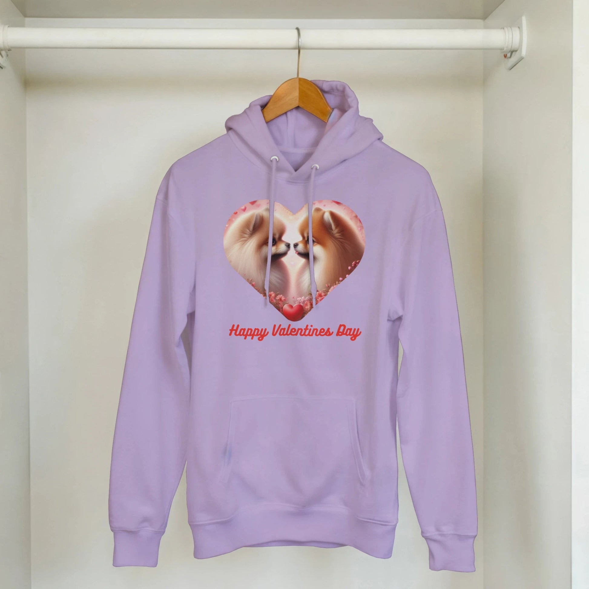 Pomeranian Kissing Valentine Hoodie - Petselfie