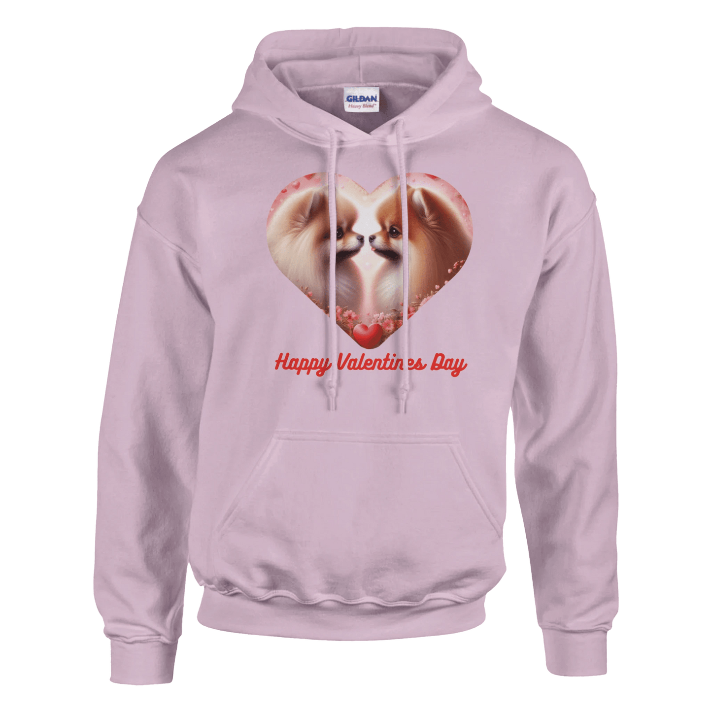 Pomeranian Kissing Valentine Hoodie - Petselfie