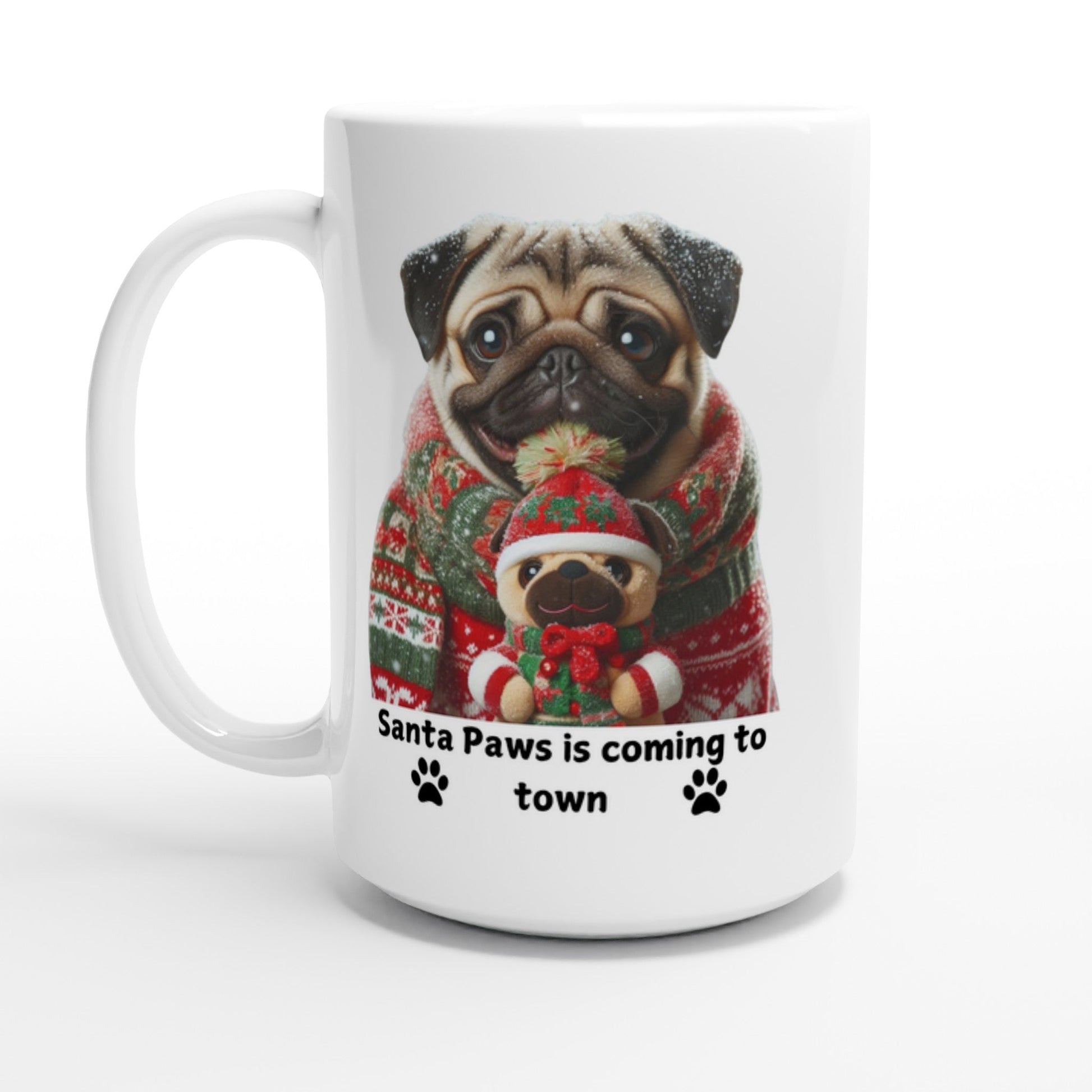 Pug Christmas Mug - Petselfie