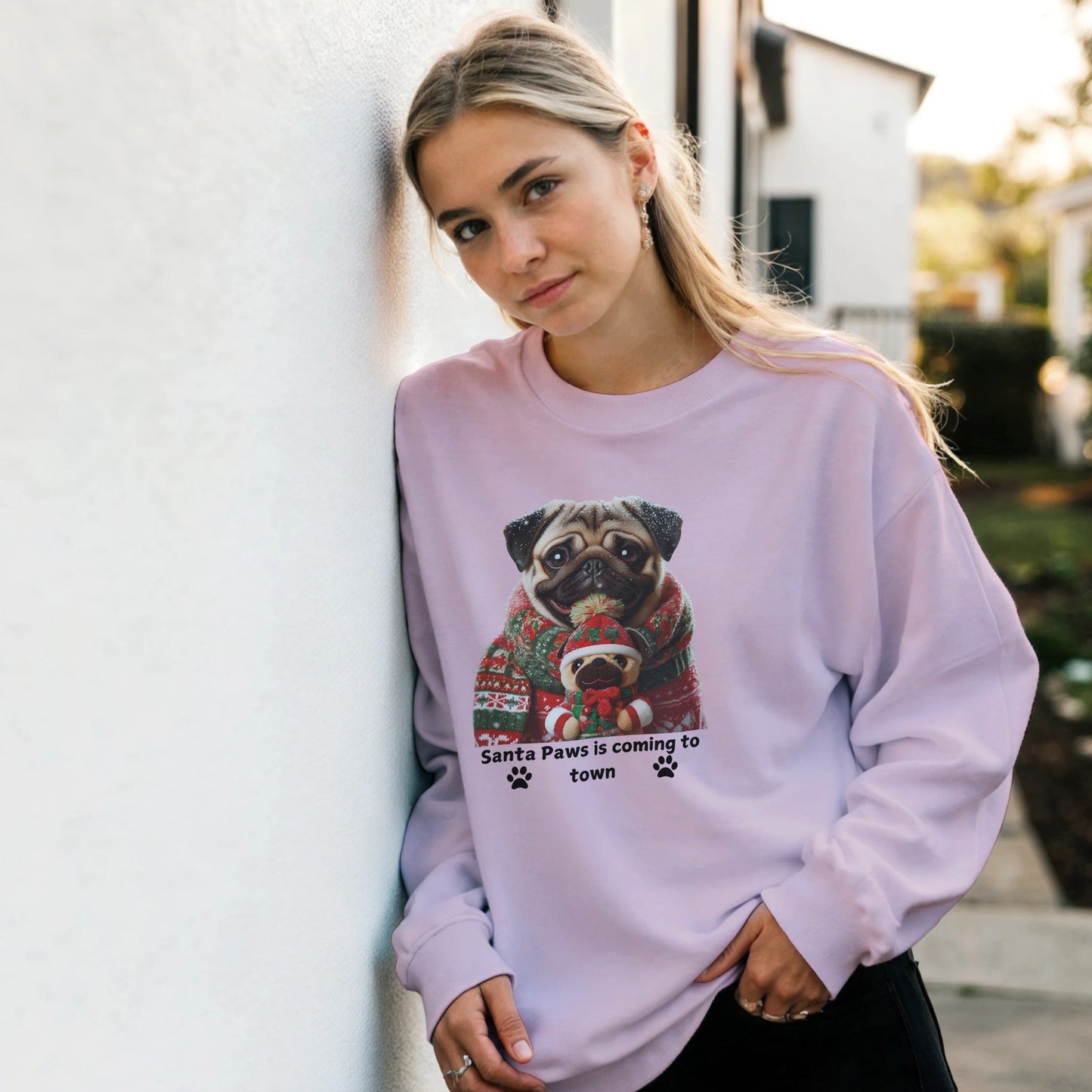 Pug Christmas Sweatshirt - Petselfie