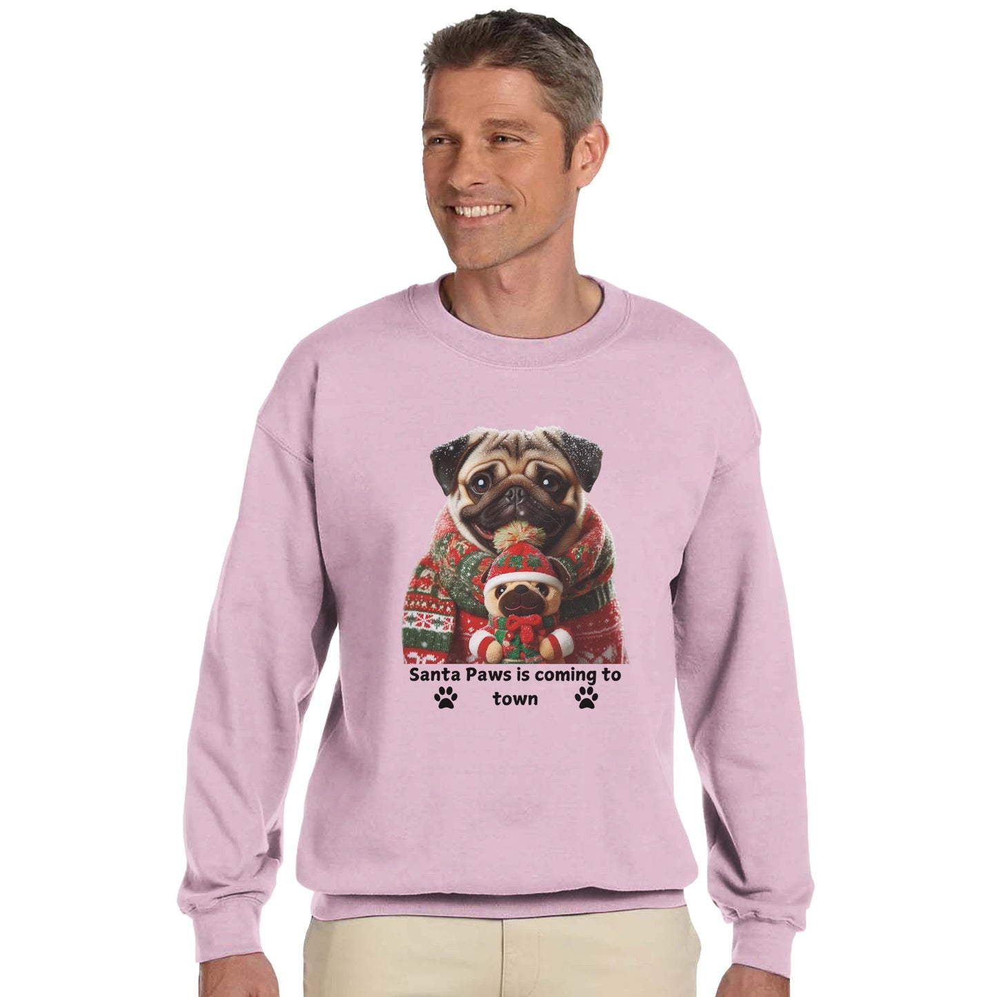 Pug Christmas Sweatshirt - Petselfie