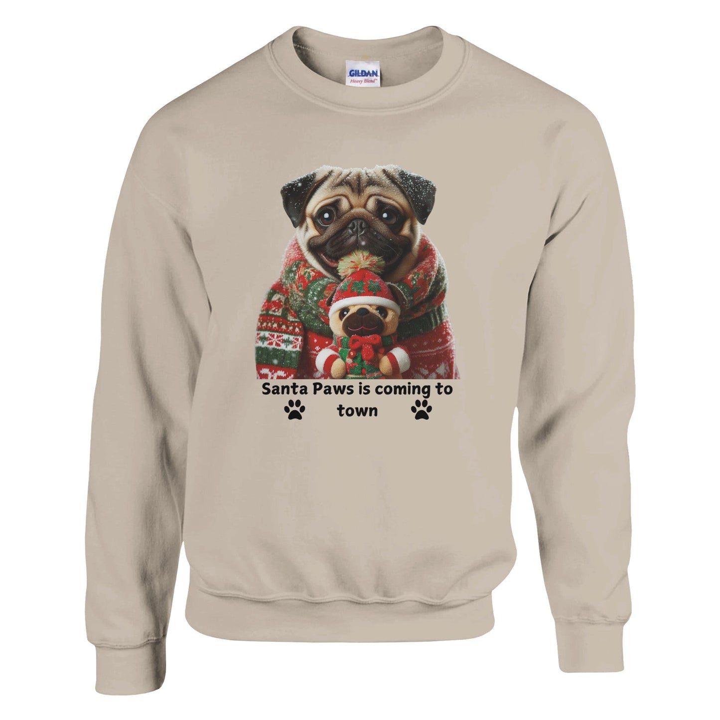 Pug Christmas Sweatshirt - Petselfie