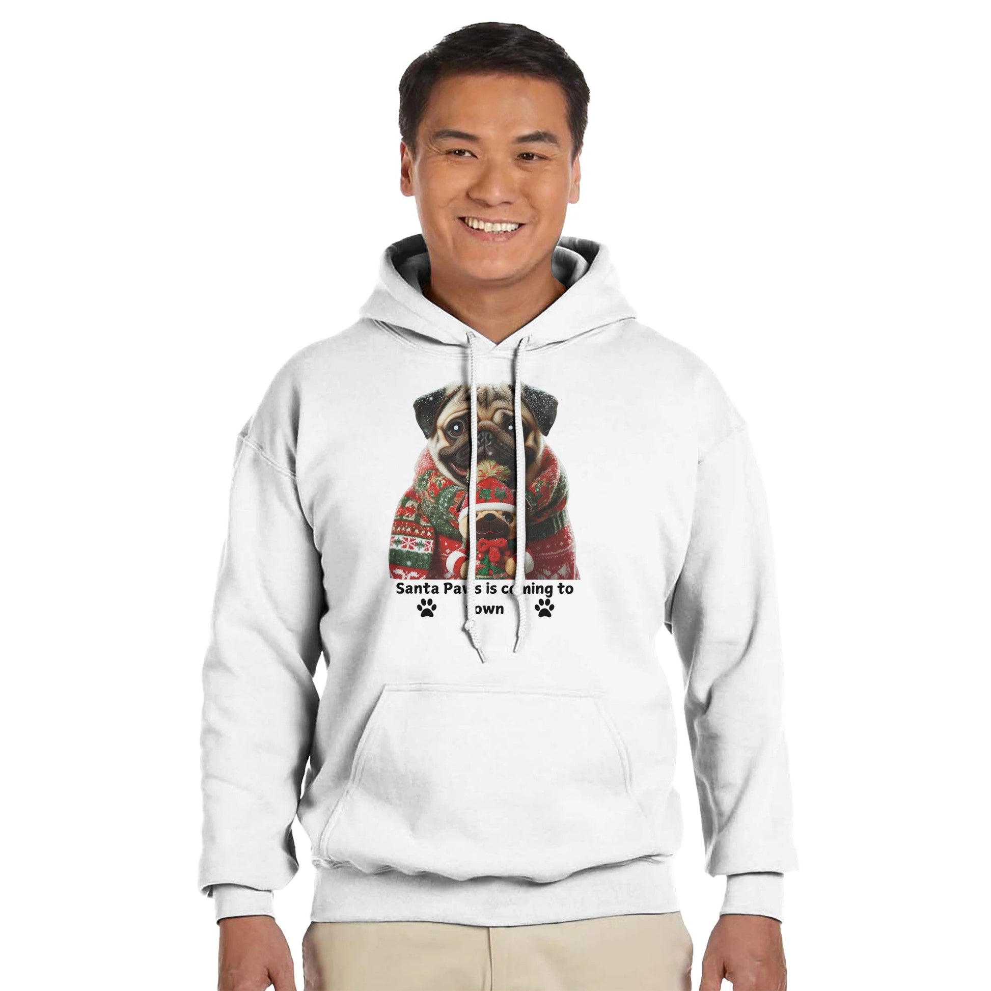 Pug Dog Christmas Hoodie - Petselfie