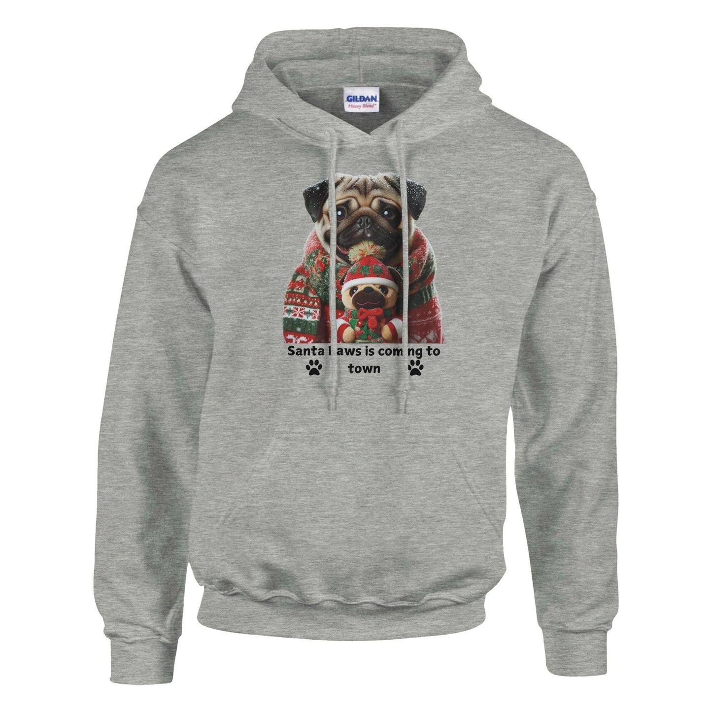 Pug Dog Christmas Hoodie - Petselfie