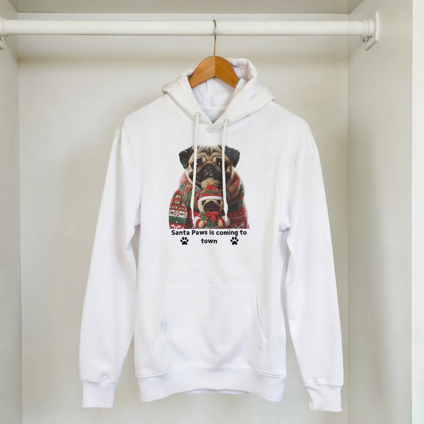 Pug Dog Christmas Hoodie - Petselfie