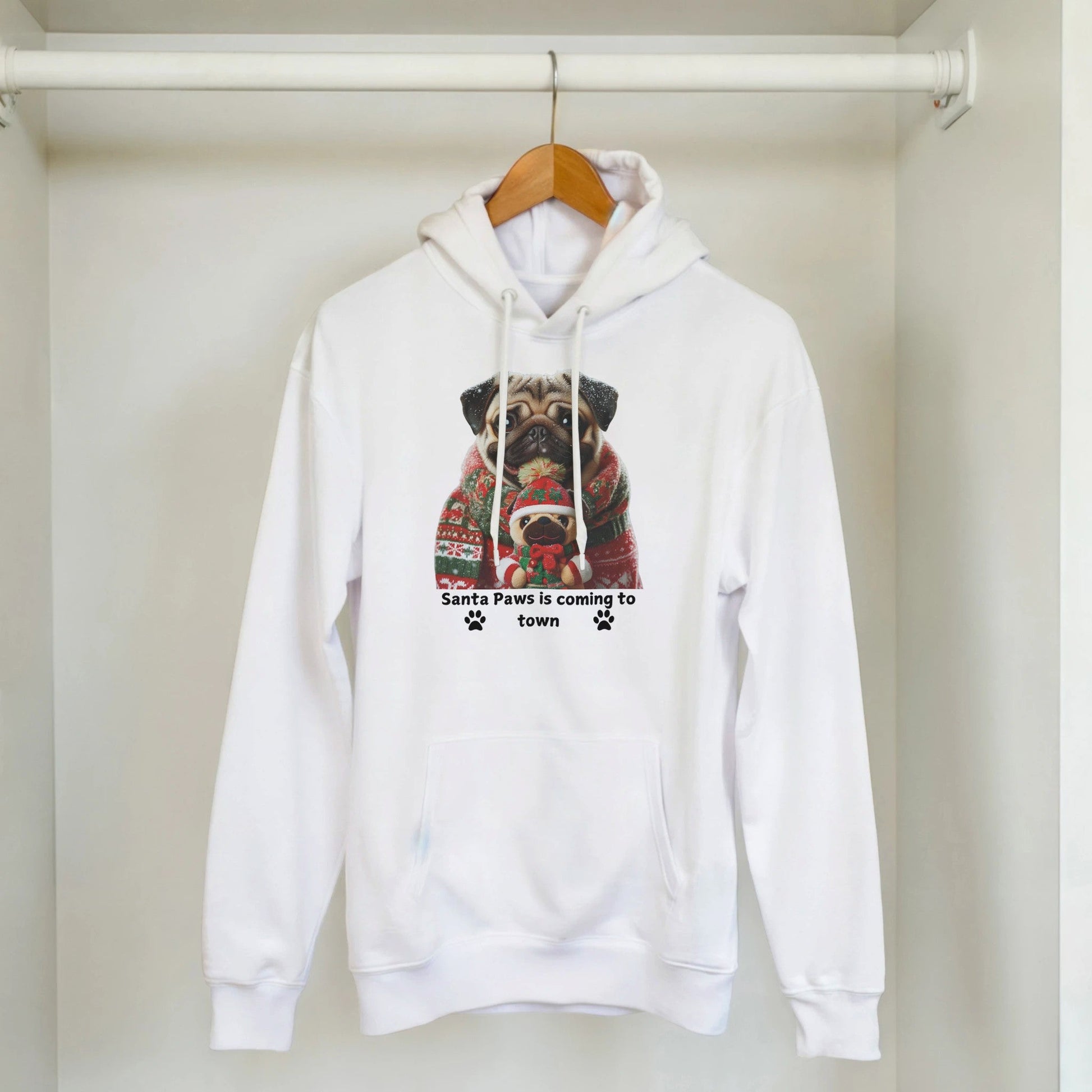 Pug Dog Christmas Hoodie - Petselfie