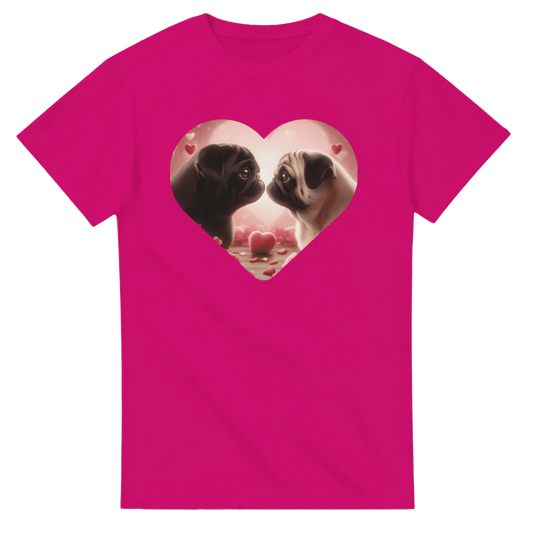 Pug Kissing Valentine T-shirt - Petselfie