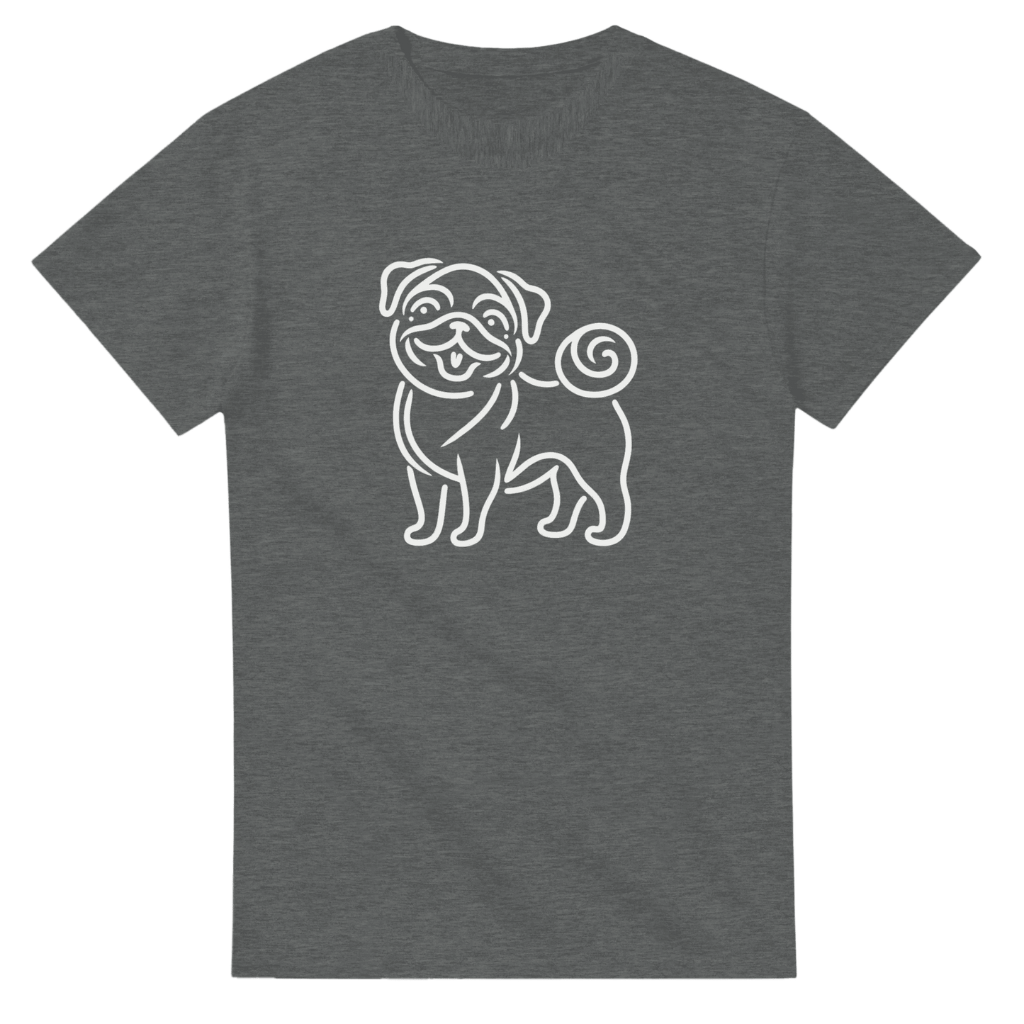 Pug Silhouette T-shirt - Petselfie