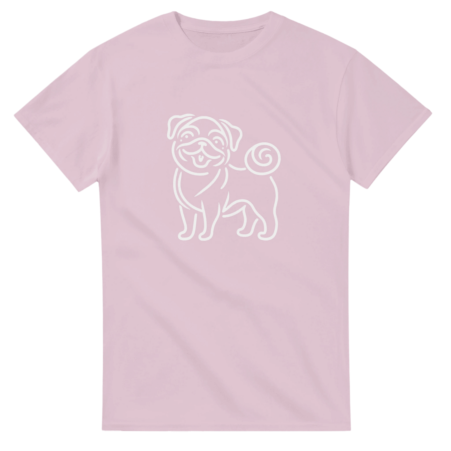 Pug Silhouette T-shirt - Petselfie