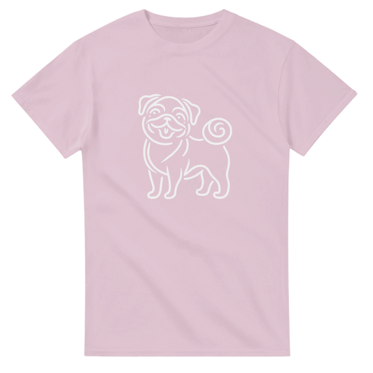 Pug Silhouette T-shirt - Petselfie