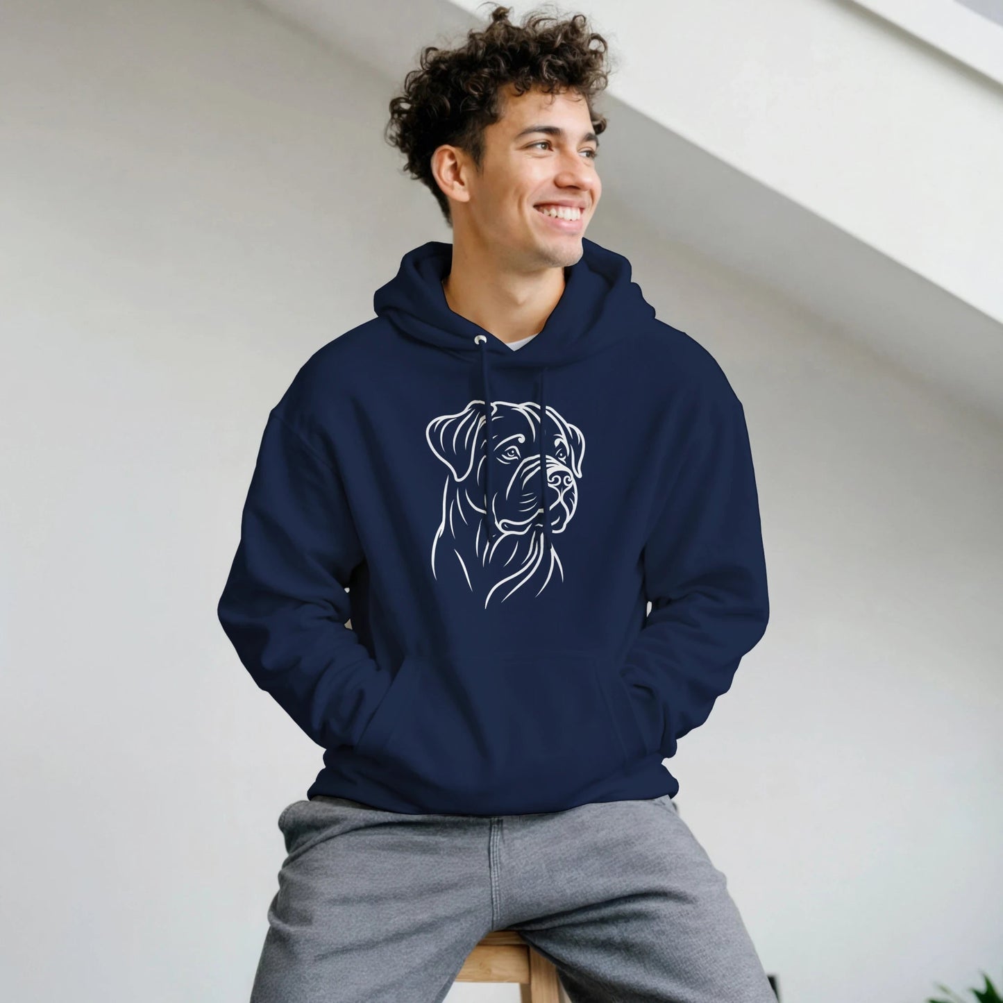 Rottweiler Silhouette Hoodie - Petselfie
