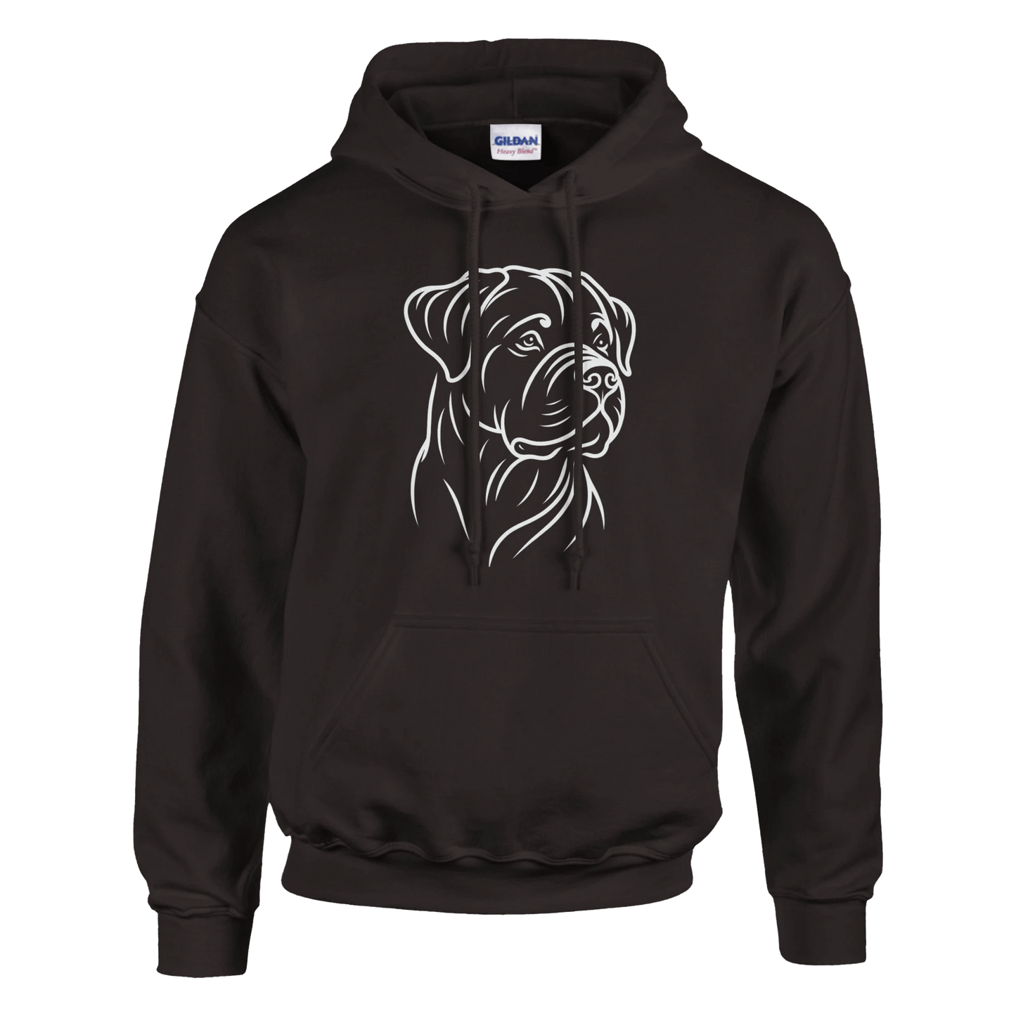 Rottweiler Silhouette Hoodie - Petselfie