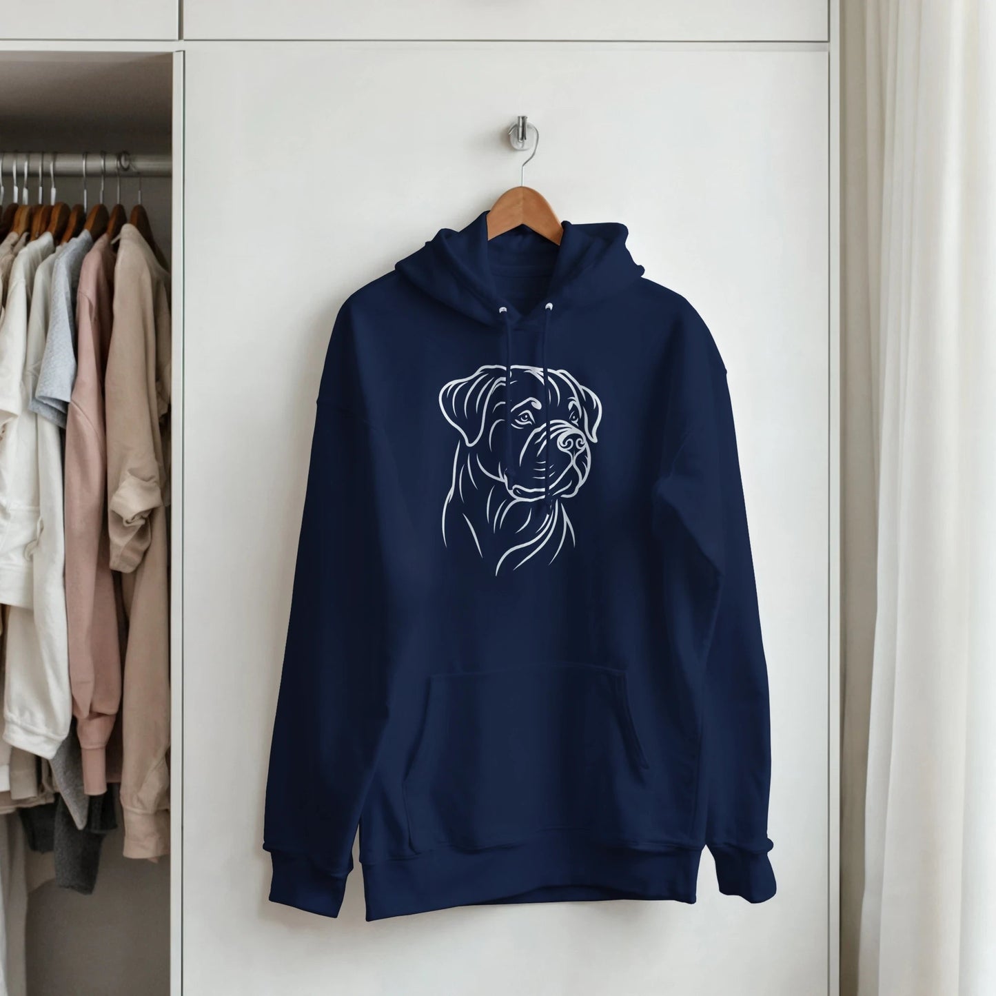 Rottweiler Silhouette Hoodie - Petselfie