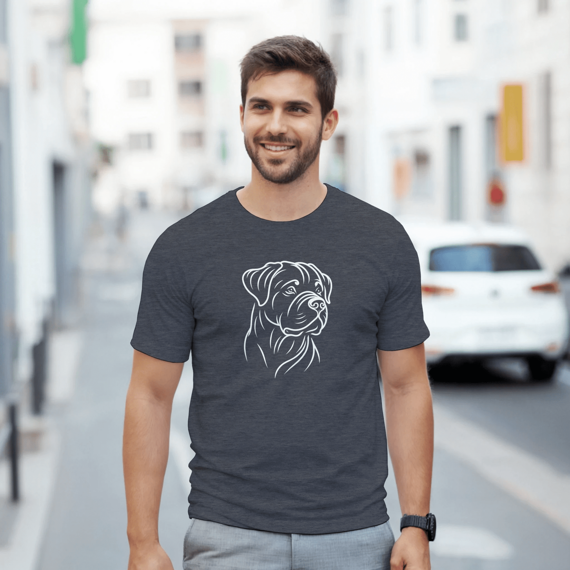 Rottweiler Silhouette T-shirt - Petselfie