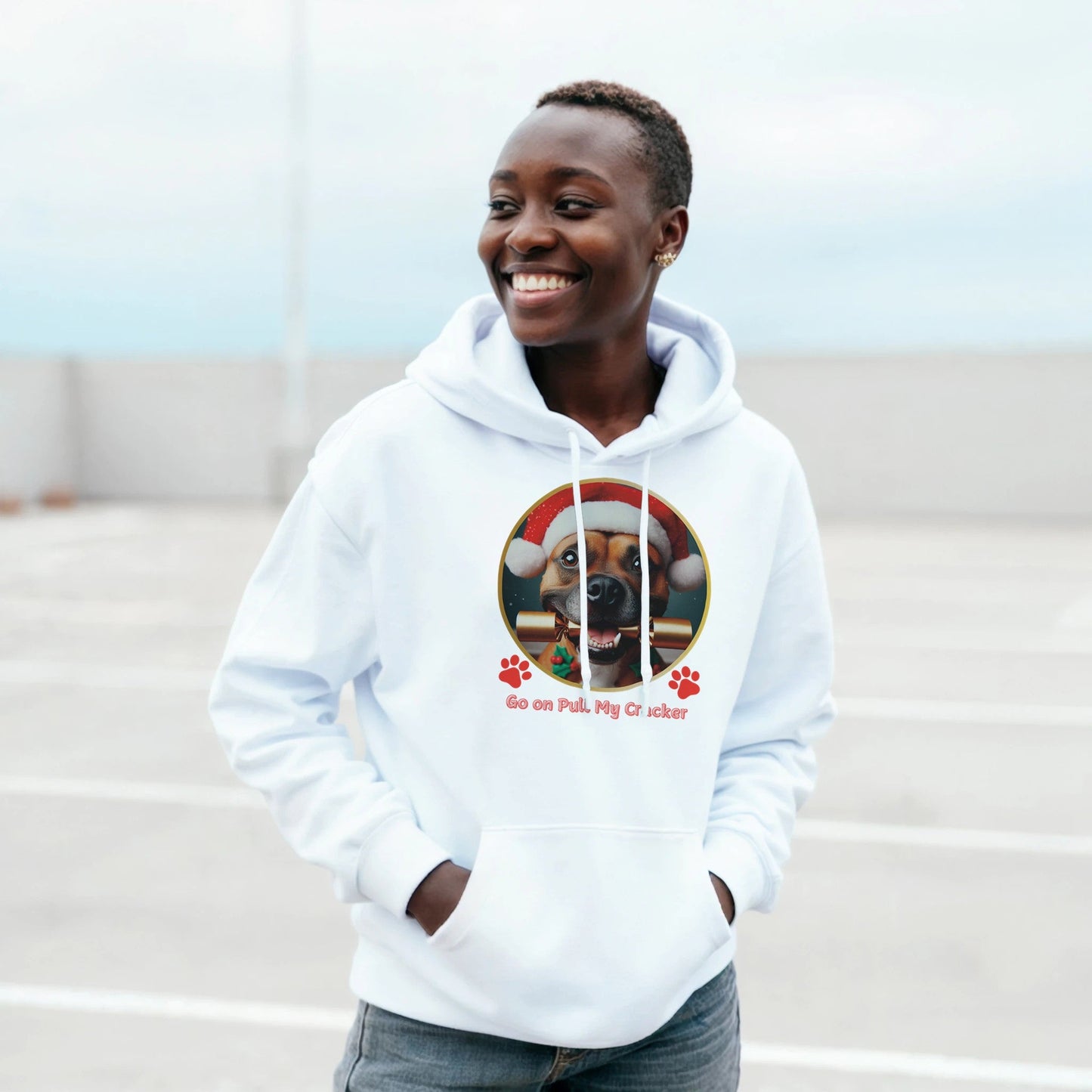 Staffordshire Bull Terrier Christmas Hoodie - Petselfie