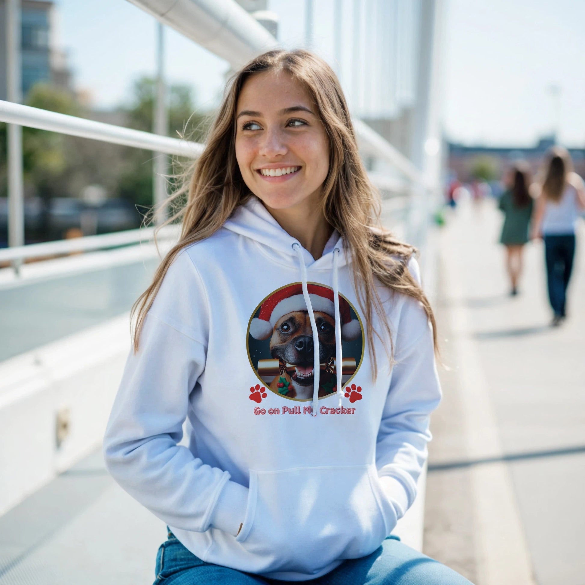 Staffordshire Bull Terrier Christmas Hoodie - Petselfie