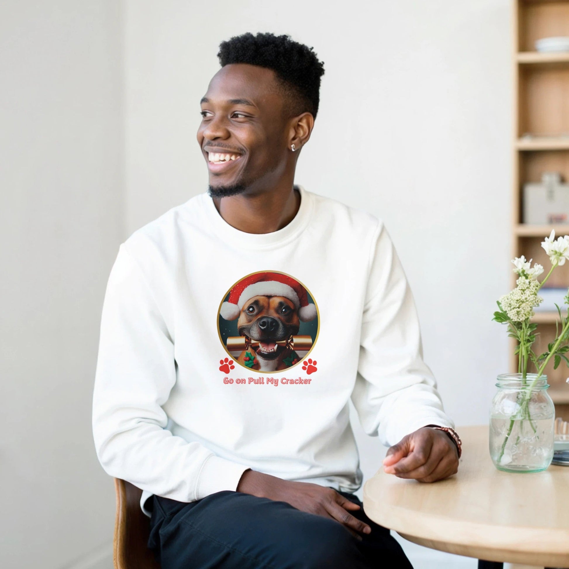 Staffordshire Bull Terrier Christmas Sweatshirt - Petselfie