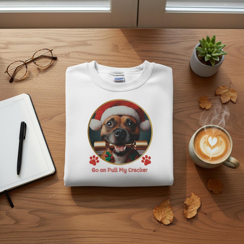 Staffordshire Bull Terrier Christmas Sweatshirt - Petselfie