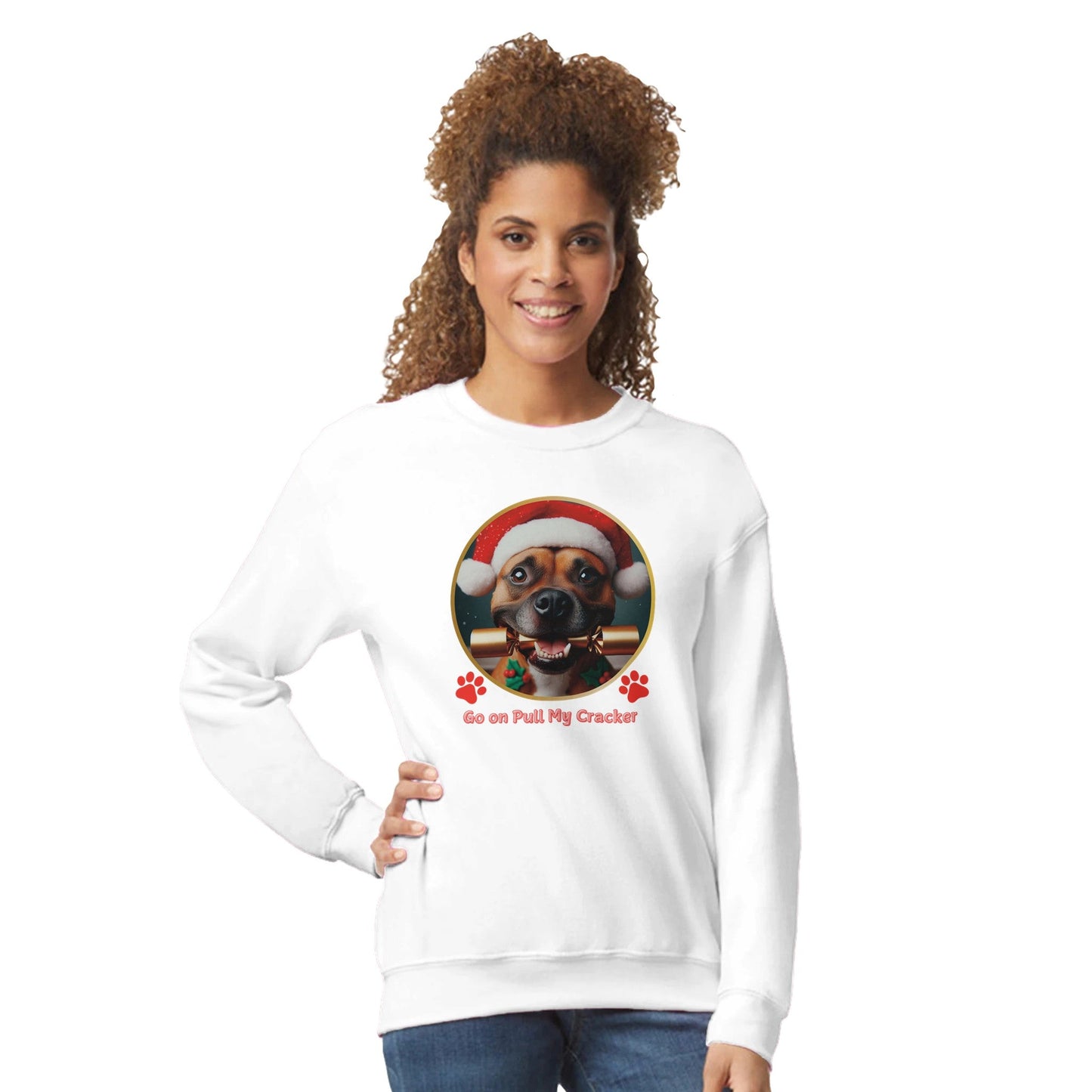 Staffordshire Bull Terrier Christmas Sweatshirt - Petselfie