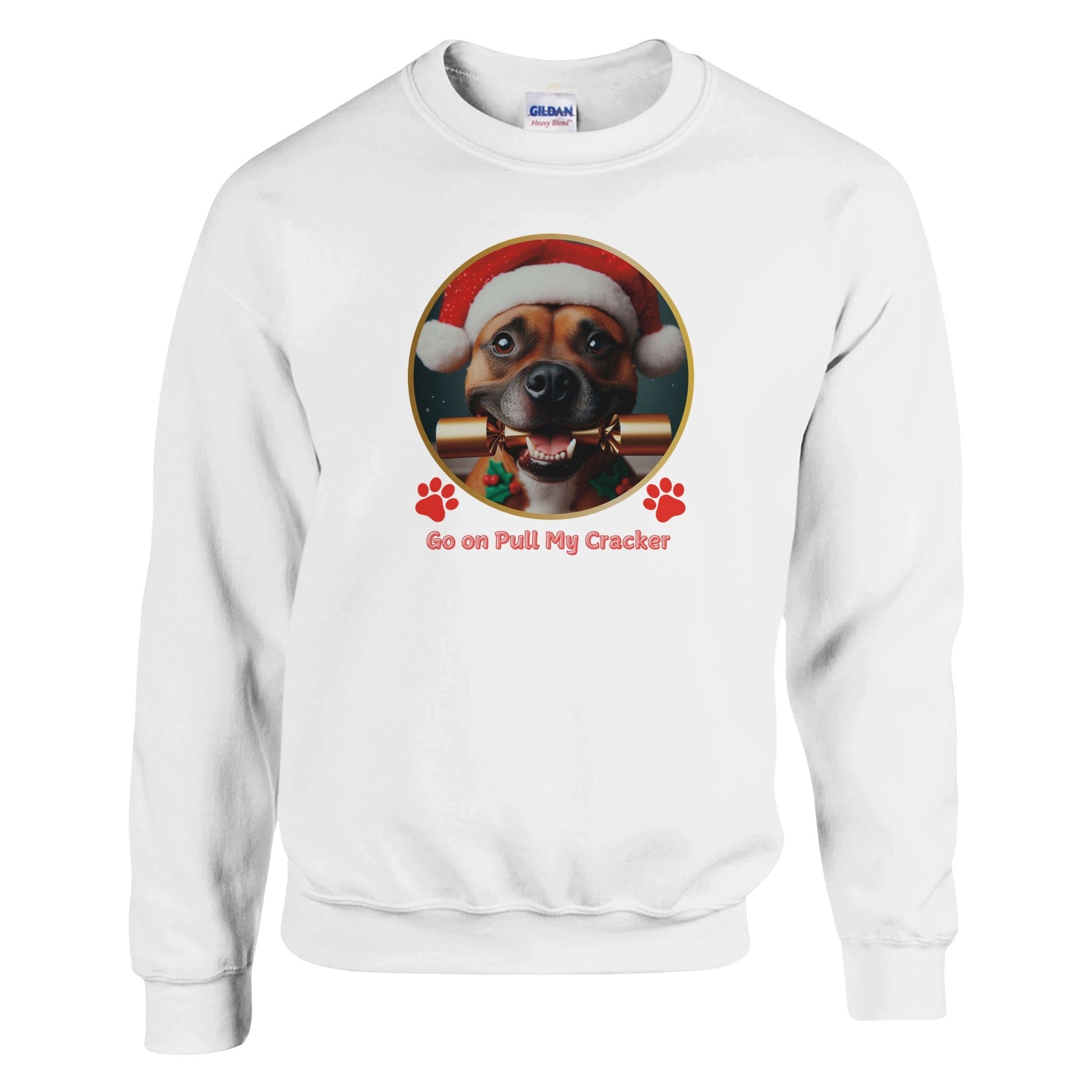 Staffordshire Bull Terrier Christmas Sweatshirt - Petselfie