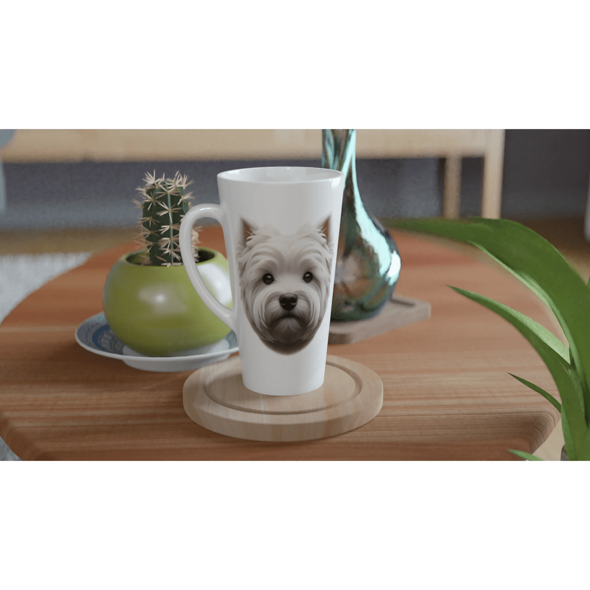 West Highland White Terrier latte Mug - PetSelfie - Petselfie