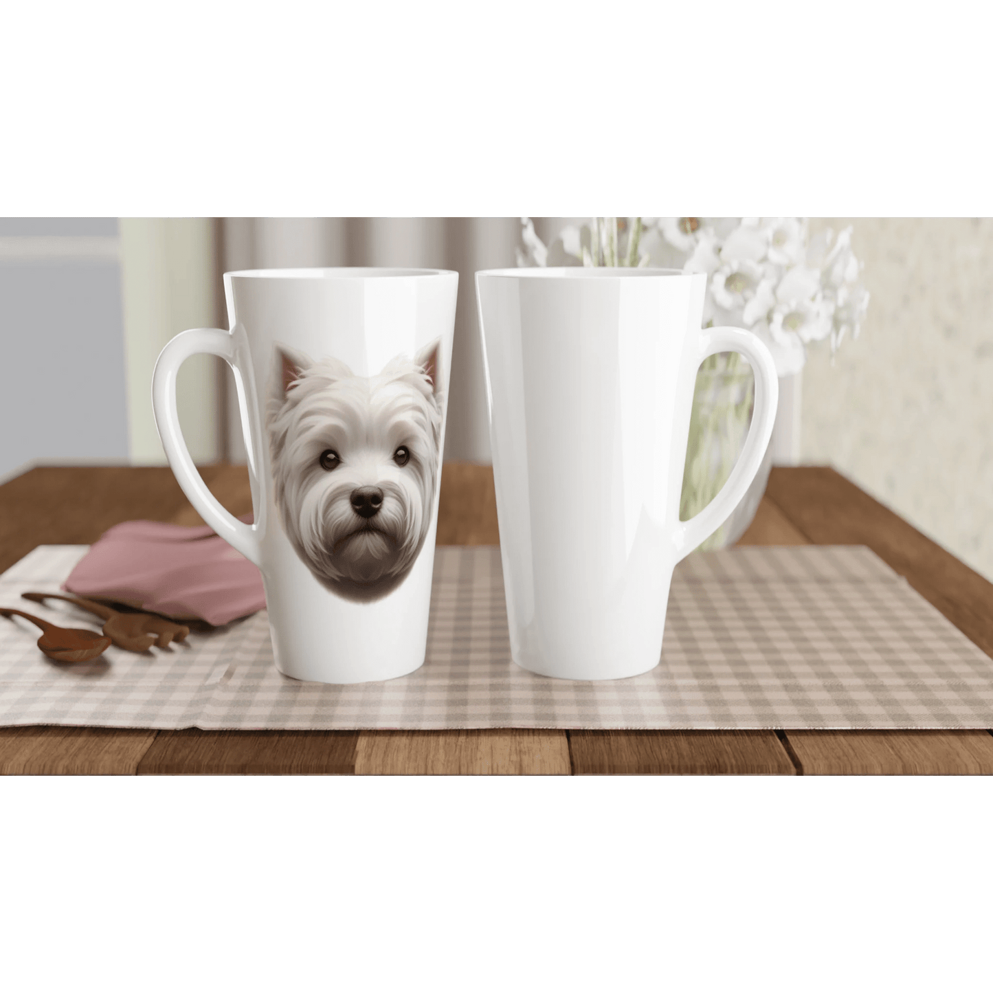 West Highland White Terrier latte Mug - PetSelfie - Petselfie