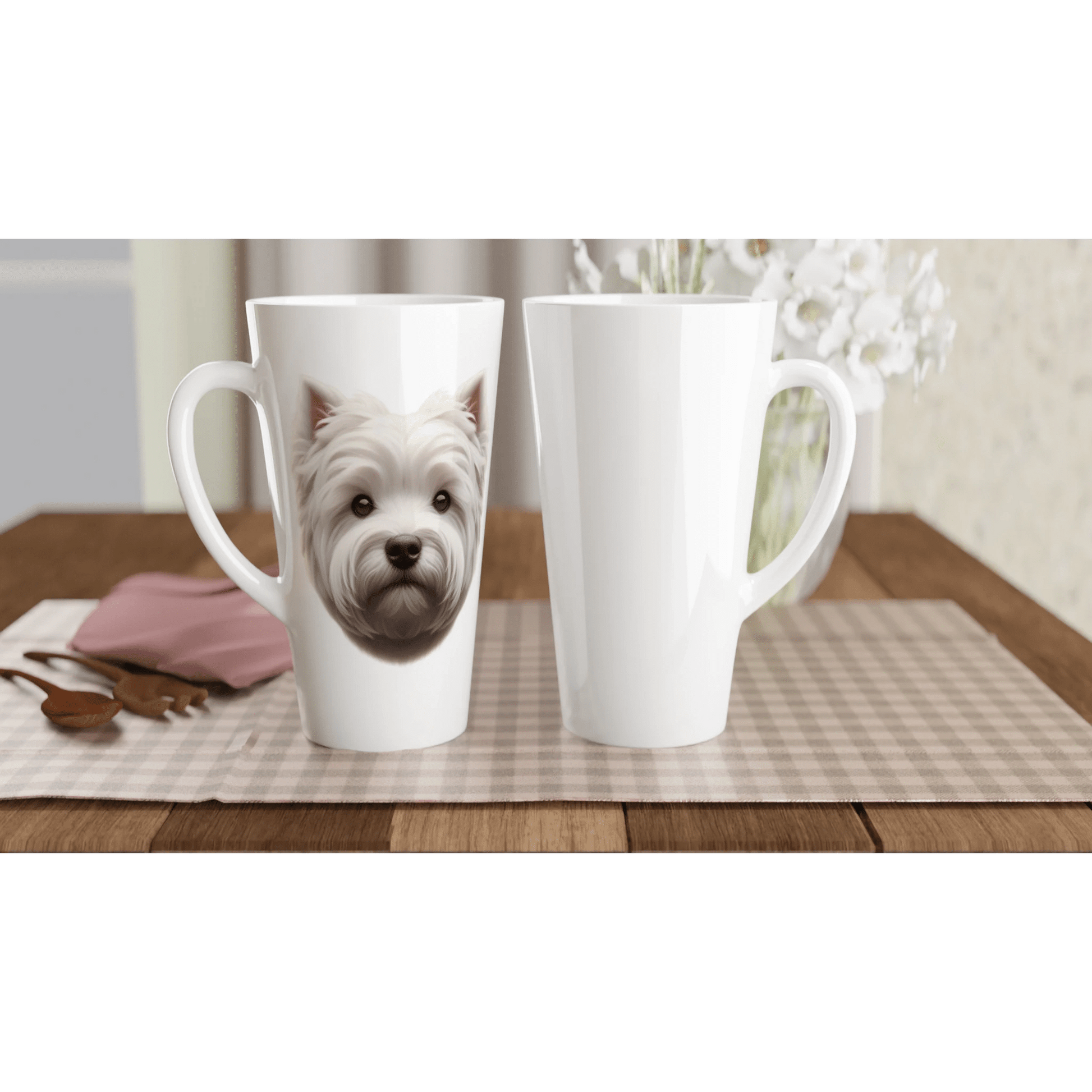 West Highland White Terrier latte Mug - PetSelfie - Petselfie