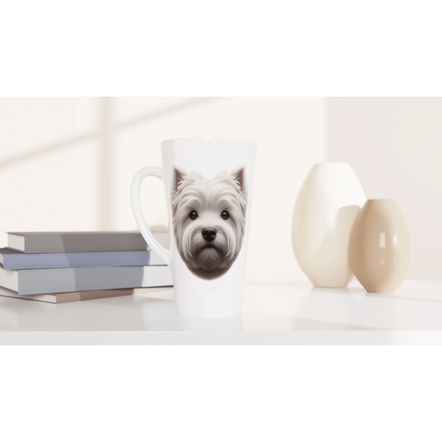 West Highland White Terrier latte Mug - PetSelfie - Petselfie