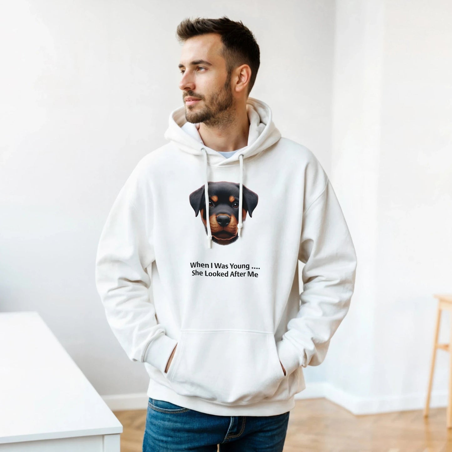 When I Was Young ....Rottweiler Pullover Hoodie - Petselfie