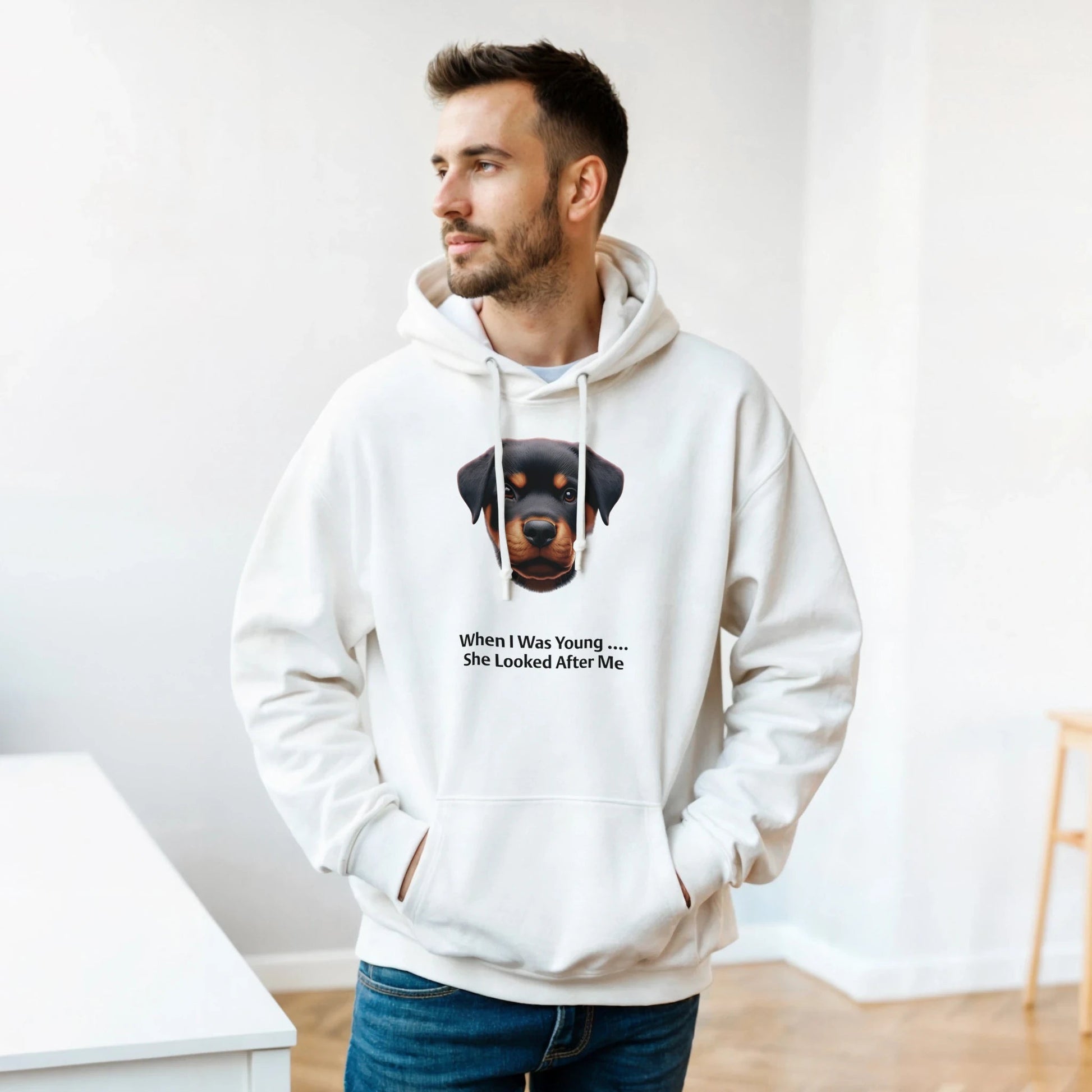 When I Was Young ....Rottweiler Pullover Hoodie - Petselfie