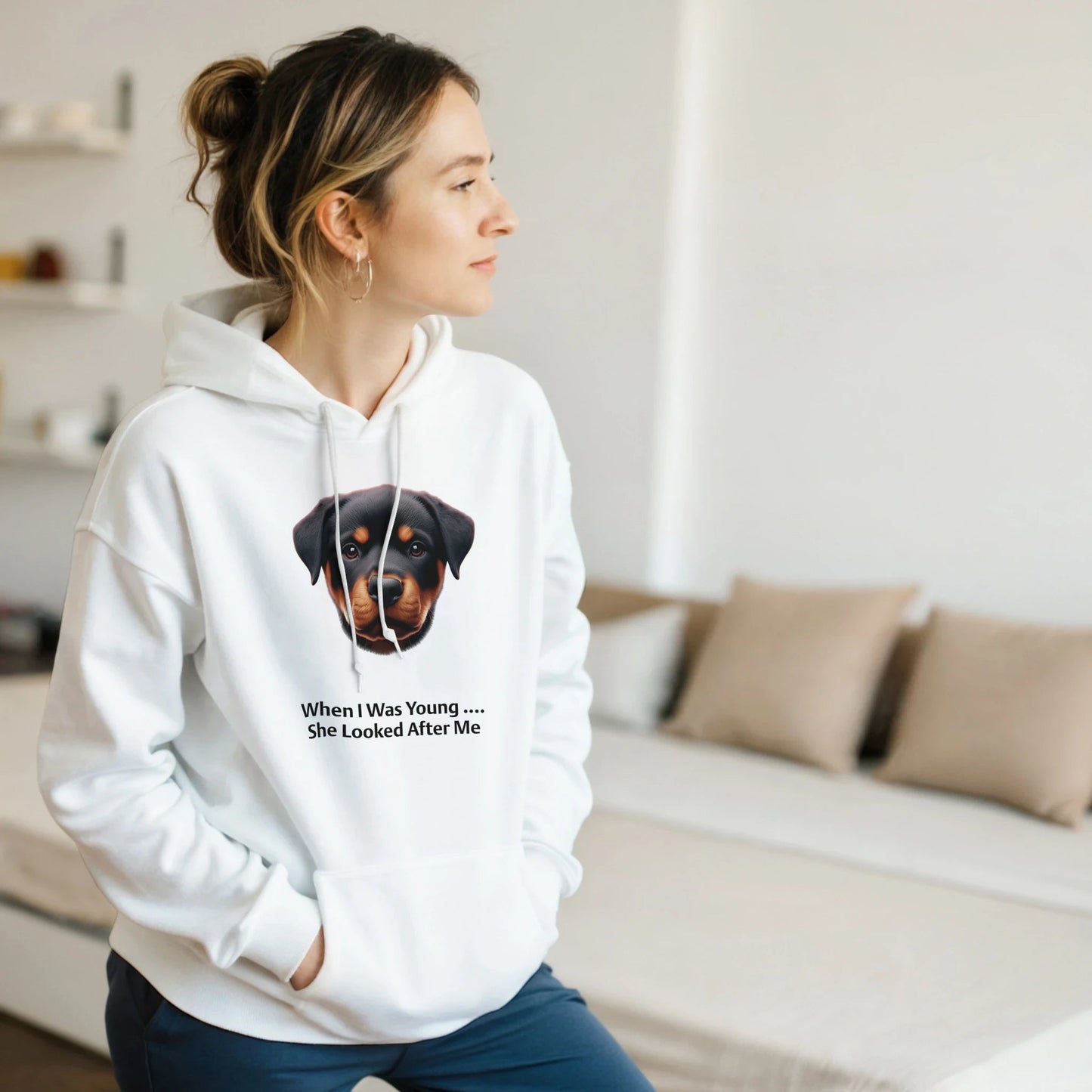 When I Was Young ....Rottweiler Pullover Hoodie - Petselfie