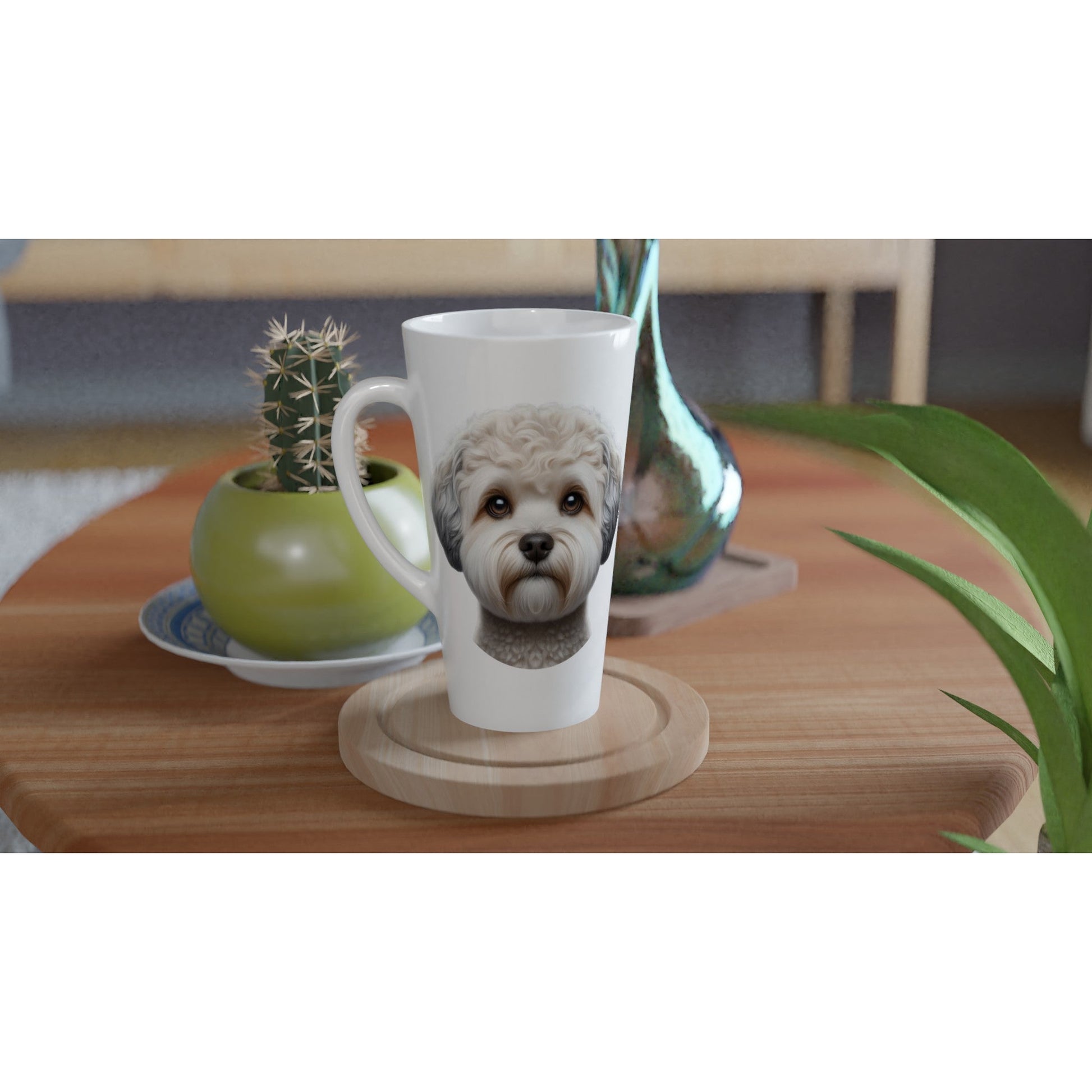 Zuchon Dog White Latte 17oz Ceramic Mug - Petselfie